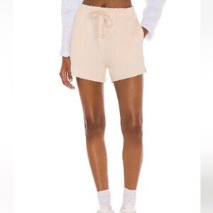 SNDYS Women's Cream Fleece Athletic Shorts XS